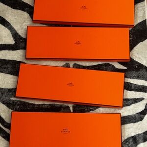 Hermes Orange Accessory Boxes